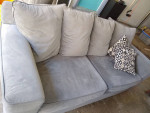 Grey couch- sofa bed
