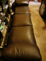 Dual Power Reclining Sofa (Brown)
