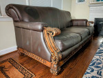 Leather Couch and Leather Sofa Chair