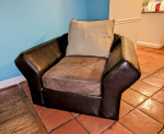 Leather Couch and Leather Sofa Chair