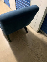 Blue Sofa Chair Mid Century