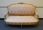 Louis XW style glited sofa loveseat