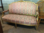 Louis XW style glited sofa loveseat