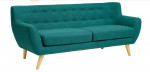 Modway MCM Remark Mid-Century Modern Sofa With Upholstered Fabric Teal