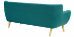 Modway MCM Remark Mid-Century Modern Sofa With Upholstered Fabric Teal