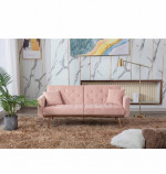 Nude pink sofa bed