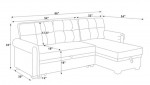 86'' Upholstered Sleeper Sofa