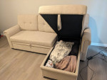 86'' Upholstered Sleeper Sofa