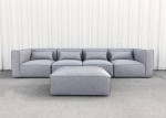 Modern contemporary Grey Fabric Modular sectional sofa set - brand new