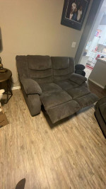 Three-piece Ashley recliner, loveseat, sofa chair