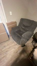 Three-piece Ashley recliner, loveseat, sofa chair