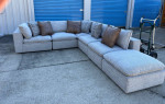IMPORT HIGH END 6 PC MODULAR CLOUD SOFA