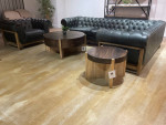 MOD Chesterfield Sectional Sofa and chair Top Grain Leather