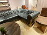 MOD Chesterfield Sectional Sofa and chair Top Grain Leather