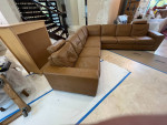 Natuzzi Leather Corner Sectional Sofa