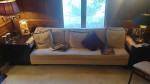 Mid-Century Modern Couch / Sofa w/ End Cabinets