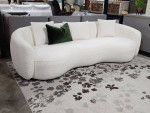 New! Curved Boucle Sofa