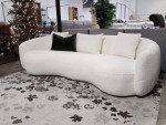 New! Curved Boucle Sofa