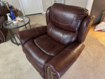 Burgundy sofa & chair set