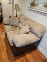 Living room set - sofa bed, love seat, and coffee table