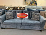 GSGV--NEW BLUE SOFA BY HUGHES FURNITURE