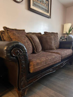San Marino Leather Furniture Sofa and Loveseat set