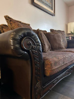 San Marino Leather Furniture Sofa and Loveseat set