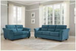 Stairatt gray fabric Sofa and Loveseat