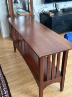 Ethan Allen American Impressions Sofa/Console Cherry Table