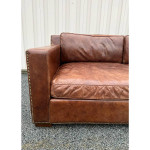 Restoration Hardware Leather Collins Sofa