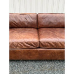 Restoration Hardware Leather Collins Sofa