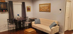 Small Futon sofa bed beige
