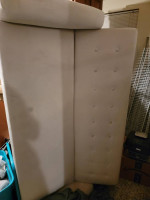 Small Futon sofa bed beige