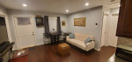 Small Futon sofa bed beige