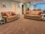 Reclining sofa and loveseat