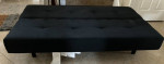 Furniture - REDUCED!!! Folding Black Ottoman Sleeper Sofa