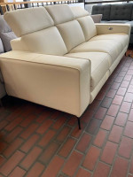 white power recliner sofa