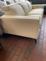 white power recliner sofa