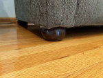 SIMMONS SOFA / COUCH  GREEN 89" X 35" X 35"  PRE-OWNED
