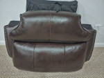 Gently used Ashley power reclining sofa and single seat recliner with headrest a