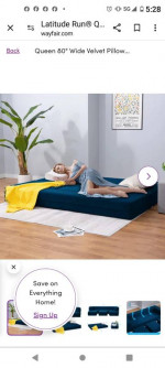 Queen convertible futon sofa bed