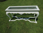 Shabby Chic French Sofa Table, solid wood, restored August 2021!!