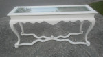 Shabby Chic French Sofa Table, solid wood, restored August 2021!!