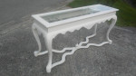 Shabby Chic French Sofa Table, solid wood, restored August 2021!!