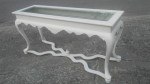Shabby Chic French Sofa Table, solid wood, restored August 2021!!