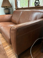 Leather Loveseat Sofa Couch