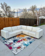 π FREE DELIVERY ! Beautiful 5 Piece White Modular Sectional Sofa