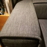 grey modular blue dot sofa