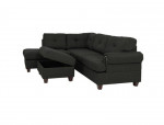 L shape sectional sofa with storage ottoman
