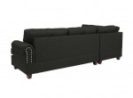L shape sectional sofa with storage ottoman